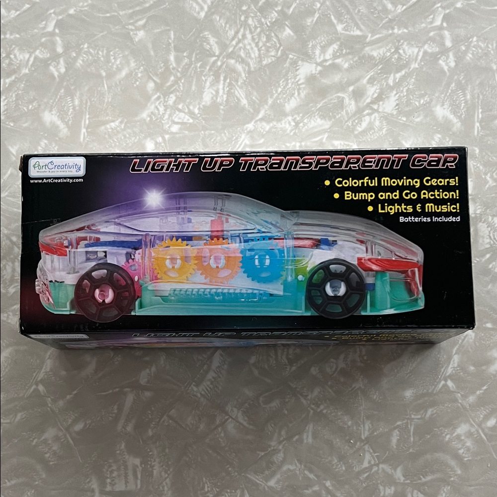 Light Up Transparent Car Toy